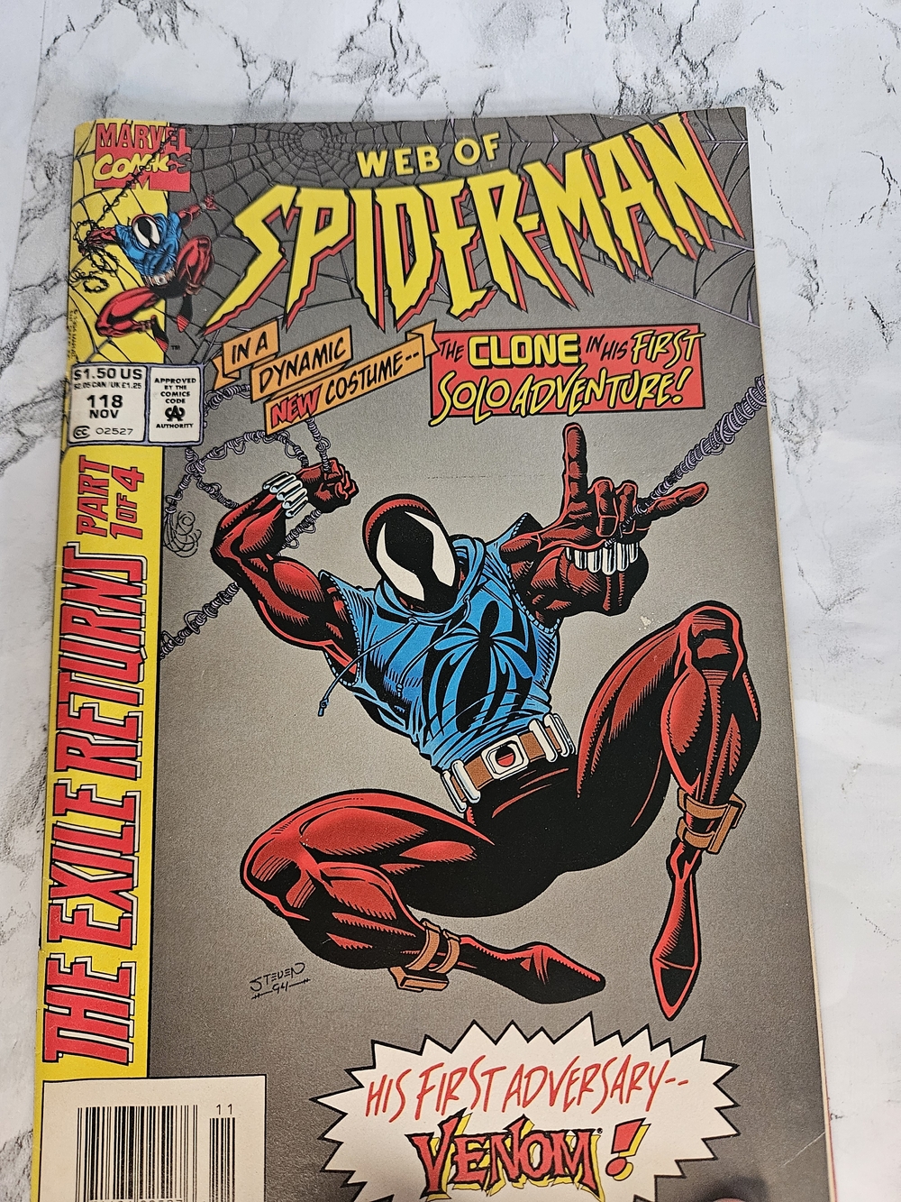 Web of Spider-Man #118, published in November 1994 by Marvel Comics.